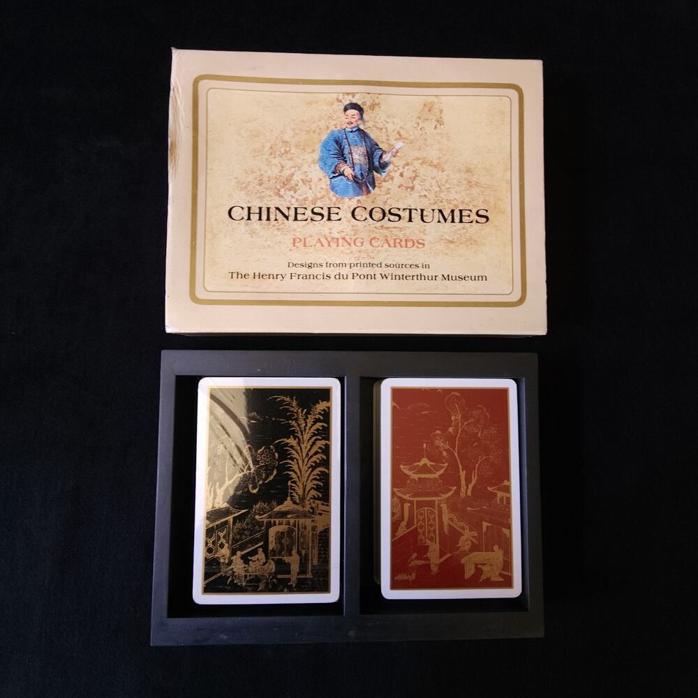 Chinese Costumes Playing Card Set Henry Francis du Pont Winterthur Museum 1984